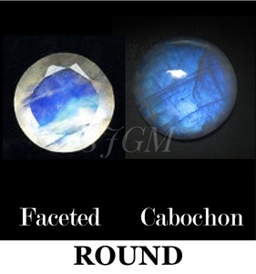 หินมูนสโตนสีรุ้งธรรมชาติสีรุ้งประกายทรงกลมขนาด5มม. - Product Image 4