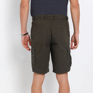 Short cargo décontracté pour homme avec poches Short à taille élastique Pantalon court de sport à domicile - Product Image 3