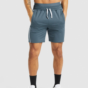 Wholesale Cheap Factory Price New Arrival Double <b>Layers</b> Casual <b>Mid</b> Breathable 100% Cotton Men Training Shorts Drawstring Closure - Product Image 2