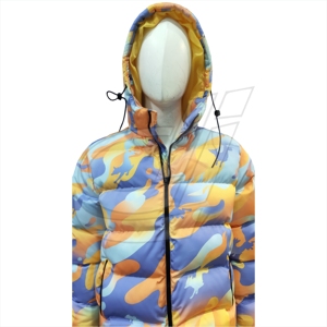 Oem-chaqueta de invierno personalizada para hombre, chaqueta con estampado de camuflaje colorido, gruesa, acolchada - Product Image 2