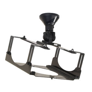 Support de plafond pour projecteur, noir, 280x250x120mm, longueur du bras 110mm, inclinaison et rotation, 10kg - Product Image 1