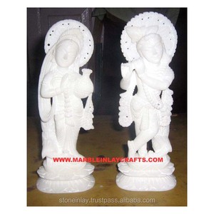 Antique Pierre Radha Krishna Statue - Product Image 1