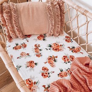 Fournisseur indien Top qualité 100% coton personnalisé bébé berceau feuille doux dessin animé Floral bébé berceau feuille à vendre - Product Image 2