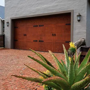 Porta da garage in legno per porta da garage automatica di alta qualità al miglior prezzo