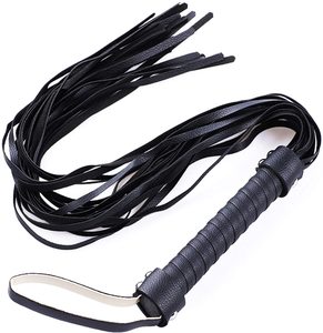 Látigos de galleta de cuero genuino de agarre suave para montar a caballo Látigos de azotes de tamaño personalizado de alta calidad por Standard International - Product Image 3