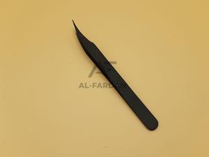 Pinzas profesionales para extensiones de pestañas de Color negro mate, agarre de diamante, pinzas para pestañas puntiagudas y de volumen de acero inoxidable sólido - Product Image 4