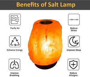 Lampe à sel naturelle rose aromatique, avec lampe à sel himayen rose du Pakistan, 1 pièce - Product Image 3