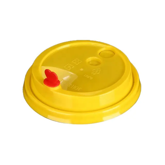 90MM Caliber Food Grade PP Plastic Lid With Stopper Plug Milk Tea/Coffee Cup Lid for Drinking