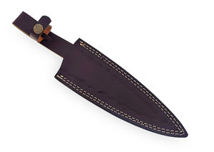 มีดเชฟเหล็กดามัสกัสทำมือขนาด 13 นิ้ว ผลิตภัณฑ์ระดับพรีเมียม - Product Image 6