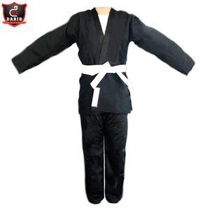Vêtement d'arts martiaux en toile de coton unisexe de haute qualité Nouveau design Costume de karaté personnalisé et uniformes de taekwondo OEM disponible - Product Image 2