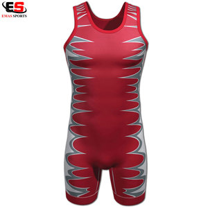 Vente chaude, justaucorps de lutte unisexe de haute qualité, matière spandex/polyester, couleurs personnalisées, logo personnalisé, vêtements d'arts martiaux multiples - Product Image 3