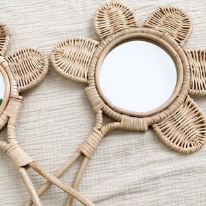 Miroir à main en rotin, prix de gros bon marché - Product Image 3