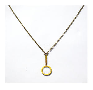 Collar Vintage de cobre de alta calidad, colgante de cobre de latón, anillos en forma de telescopio, collar, pulsera, joyería de acero inoxidable - Product Image 2