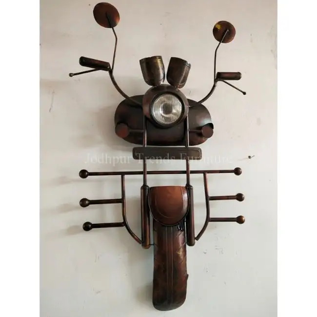 Metal Home Decor Hanging Arts Bike Shape Restaurant Wall Decoration Items