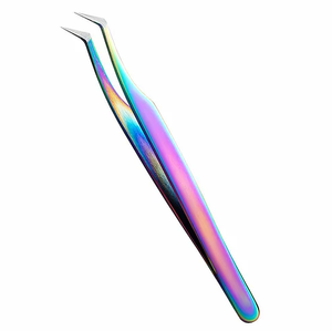 Eyelash and Volume Tweezers Professional Stainless Steel Precision Lash <b>Extension</b> Beauty Tool for Salon and Makeup Use - Product Image 2
