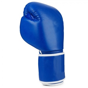 Gants de boxe bon marché, logo personnalisé, couleur bleue, gants de boxe gagnant - Product Image 3