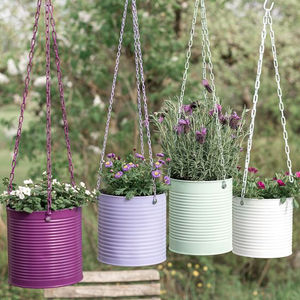 Planteur de fleurs Vintage en métal galvanisé, Pot de fleurs, décorations de jardin, Pot rond - Product Image 1