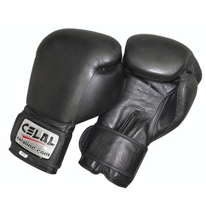 Guantes de entrenamiento de boxeo, de cuero genuino, con diseño personalizado profesional impreso - Product Image 4
