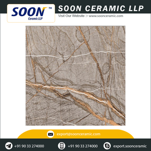 คุณภาพสูง600X600สีขาวหินชั้นกระเบื้อง High Gloss Porcelain กระเบื้องที่ขายส่ง - Product Image 6