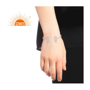 Gema de piedra lunar de arcoíris Natural con cuentas, brazalete de diseño, joyería fina, proveedor de joyería de plata de ley 925 - Product Image 4