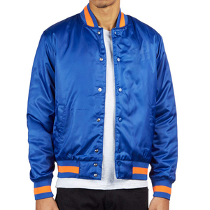custom casual women's coats <b>jackets</b> zip up college satin varsity bomber <b>jacket</b> <b>for</b> women - Product Image 3