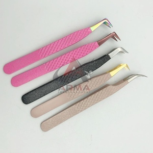 แหนบสำหรับต่อขนตา,แหนบยืดขนตาทำจากสเตนเลสสตีลมีโลโก้ตามสั่ง - Product Image 3