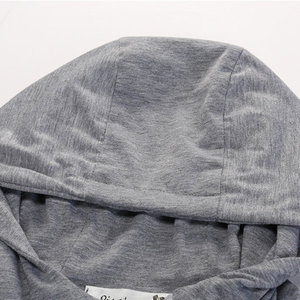 Sweat à capuche doublé surdimensionné coupe-vent imperméable en molleton de coton 100% pour hommes avec impression numérique 280g tissu écologique - Product Image 3