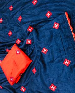 Le plus beau look attrayant Saree en soie Malai imprimé numérique avec chemisier pièce les femmes indiennes portent pas cher bas prix en gros Alphanumero - Product Image 2