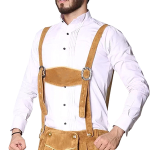 กางเกงขาสั้น Lederhosen,กางเกงขาสั้นสีฟ้าปรับแต่งได้กางเกงขาสั้นบาวาเรียพร้อมบริการ OEM กางเกงขาสั้นหนังเยอรมัน - Product Image 4