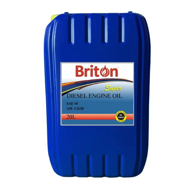 Engine Oil Briton SAE 40 CD/SF Cheap Price Diesel Engine Oil Dubai Manufactured Oil for cars