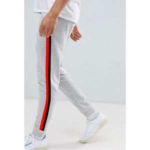 กางเกงเอวสูงทรงหลวมแต่งโลโก้ได้ตามต้องการผ้าฝ้ายผ้าแคนวาสสีดำ - Product Image 2