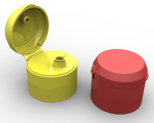 Capuchon à visser à deux parties de 28 mm de type rabattable pour bouteilles en plastique - Product Image 5