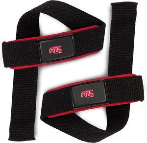 Correas de levantamiento de fitness para levantamiento de pesas, ajuste cruzado, levantamiento de potencia con muñequera acolchada de neopreno suave para agarre máximo - Product Image 1