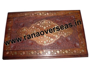 Andmade intintage ooooden ooectangular IDE able ITH eautiful rrass Inplay esesign para Living ooom - Product Image 2