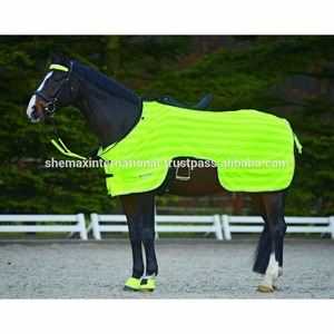 Shemax 2023 équitation équestre haute qualité Top vente feuille d'exercice réfléchissante personnalisée/tapis-léger/jaune néon - Product Image 2
