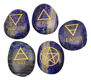 Đá Quý Reiki Bộ 5 Phần Tư Nguyên Tố Đá Lapis Lazuli Tinh Thần Reiki Chữa Bệnh Tinh Thể Máy Phát Điện Năng Lượng Đá Quý Phục Sinh