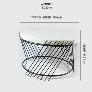 Soporte de pastel negro de estilo Ins de 10 pulgadas de la mejor calidad, nuevo diseño de mármol blanco directamente de herramientas de pastel de Metal hechas en fábrica India - Product Image 6