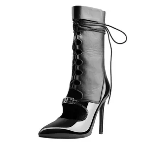 Suave couro real ankle boots para as mulheres sapatos da moda