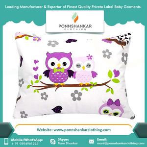 <b>Baby</b> Cloth <b>Pillow</b> Cover Organic Soft Infant <b>Sleep</b> <b>Baby</b> <b>Pillow</b> Cover at Wholesale Price - Product Image 3