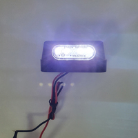Luz de Matrícula Emark, Sistema de Iluminación para Motocicleta de Aluminio, DC12V 0.3W, Montaje con Tornillo