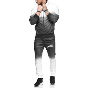 ชุดออกกำลังกายสำหรับผู้ชาย,ชุดวิ่งออกแบบใหม่พิมพ์ลาย Sublimated - Product Image 1