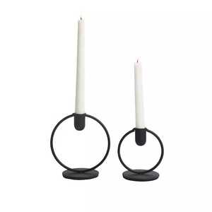 Set of Two Modern Home Wedding Decorative <b>Pillar</b> <b>Candle</b> <b>Holder</b> - Product Image 2