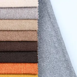 고품질 실내 장식품 폴리에스테 리넨 보기 가짜 리넨 소파 가구 직물 hometextile