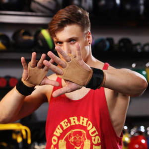 Empuñaduras de mano para levantamiento de pesas, guantes de gimnasio para entrenamiento, protección de palma para dominadas, gimnásticas - Product Image 3