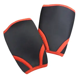 Tập Thể Dục Powerlifting Biểu Tượng Tùy Chỉnh 3MM 5MM 7MM Nén Neoprene Đầu Gối Tay Áo Cho Trọng Lượng Nâng