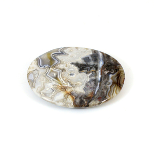 Ágata de encaje Crazy Natural, cabujones ovalados de 38x29mm, Gema suelta de 47,20 Cts - Product Image 2
