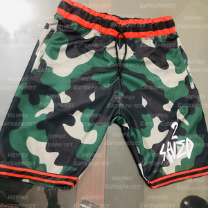 Short décontracté pour homme Qualité supérieure Camouflage Design Taille haute Fermeture à cordon Style de rue Taille 6XL Motif uni brodé - Product Image 3