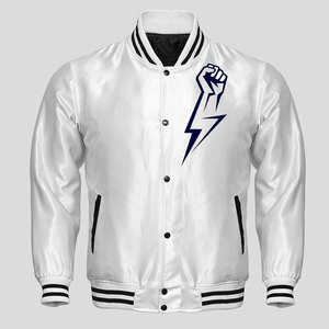 Veste en laine de Sport pour hommes, couleur personnalisée, manches en cuir, lettres, Baseball, école, équipe d'équipe - Product Image 3