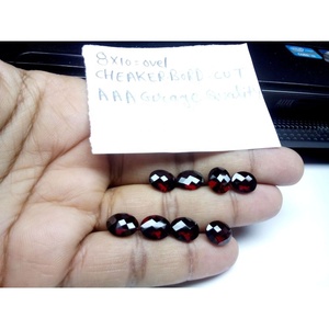 Piedras Preciosas Sueltas de Granate Rojo Natural de Alta Calidad, Corte Ovalado en Tablero de Ajedrez, Facetadas, para Joyería - 2.50 Quilates, Origen Zambia - Product Image 5