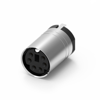 Connecteur d'alimentation Mini Din 6 broches mâle/femelle moulé avec câble (anti-EMI) 2A 12V -20~85